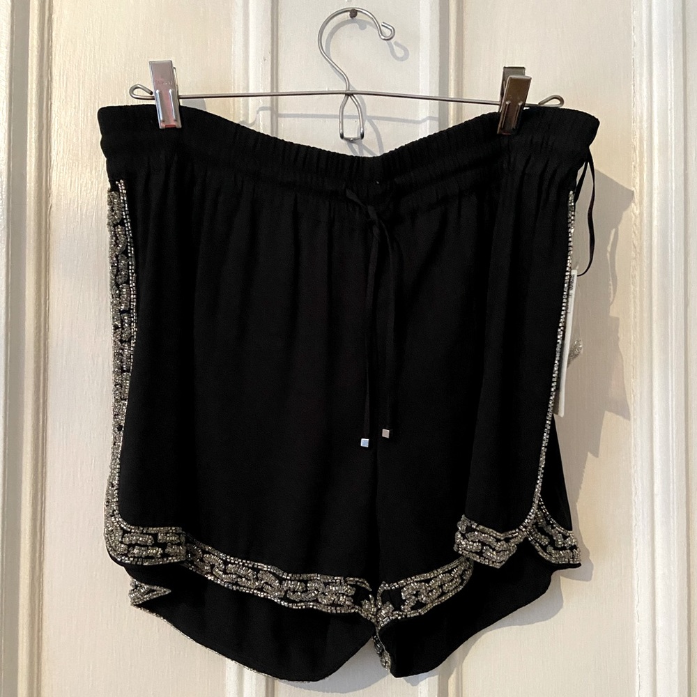 Zara Silver Beaded Short